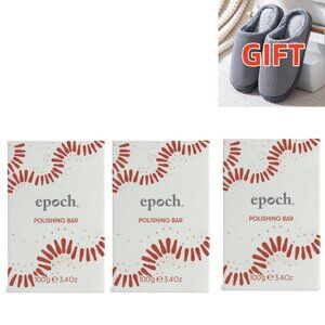 3 Nuskin Epoch Polishing Bar Soap 100g Remove dirt oil +1 Cotton slippers# 31